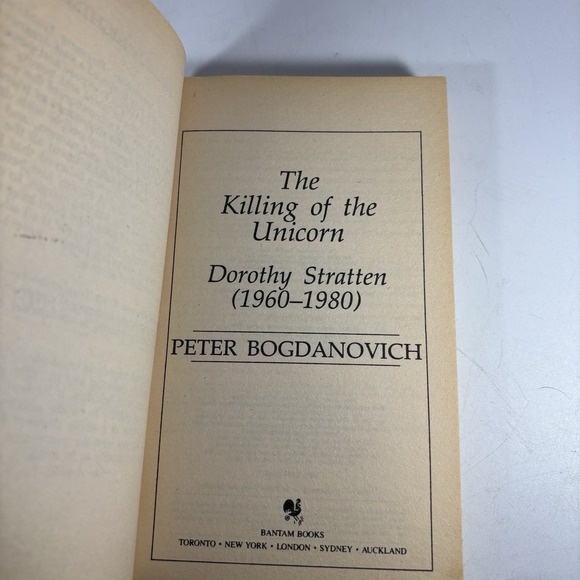 The Killing of the Unicorn - Peter Bogdanovich (1st print thus) Bantam, 1985 - Picture 6 of 7